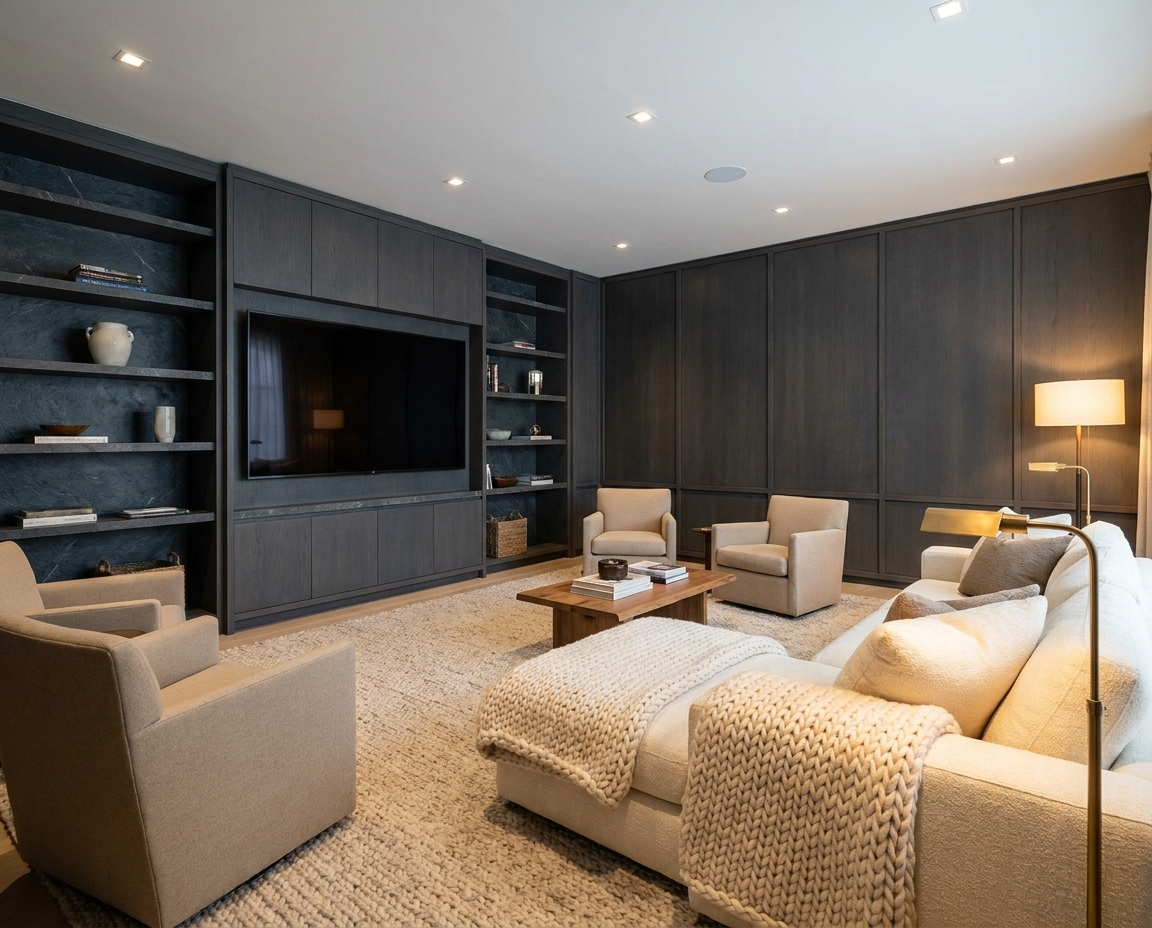 Dark lounge rendering
