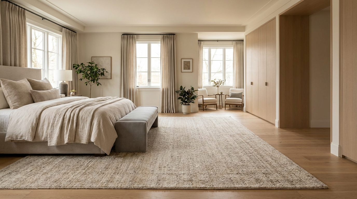 Soft bedroom rendering